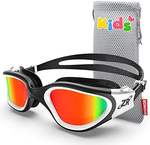 ZIONOR Kids Swim Goggles, G1 MINI UV Protection Anti-Fog Polarized Swimming Goggles for Age 6-14