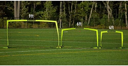 Franklin Sports Blackhawk Backyard Soccer Goal - Portable Pop Up Soccer Nets - Youth + Adult Folding Indoor + Outdoor Goals - Multiple Sizes + Colors - Perfect for Games + Practice