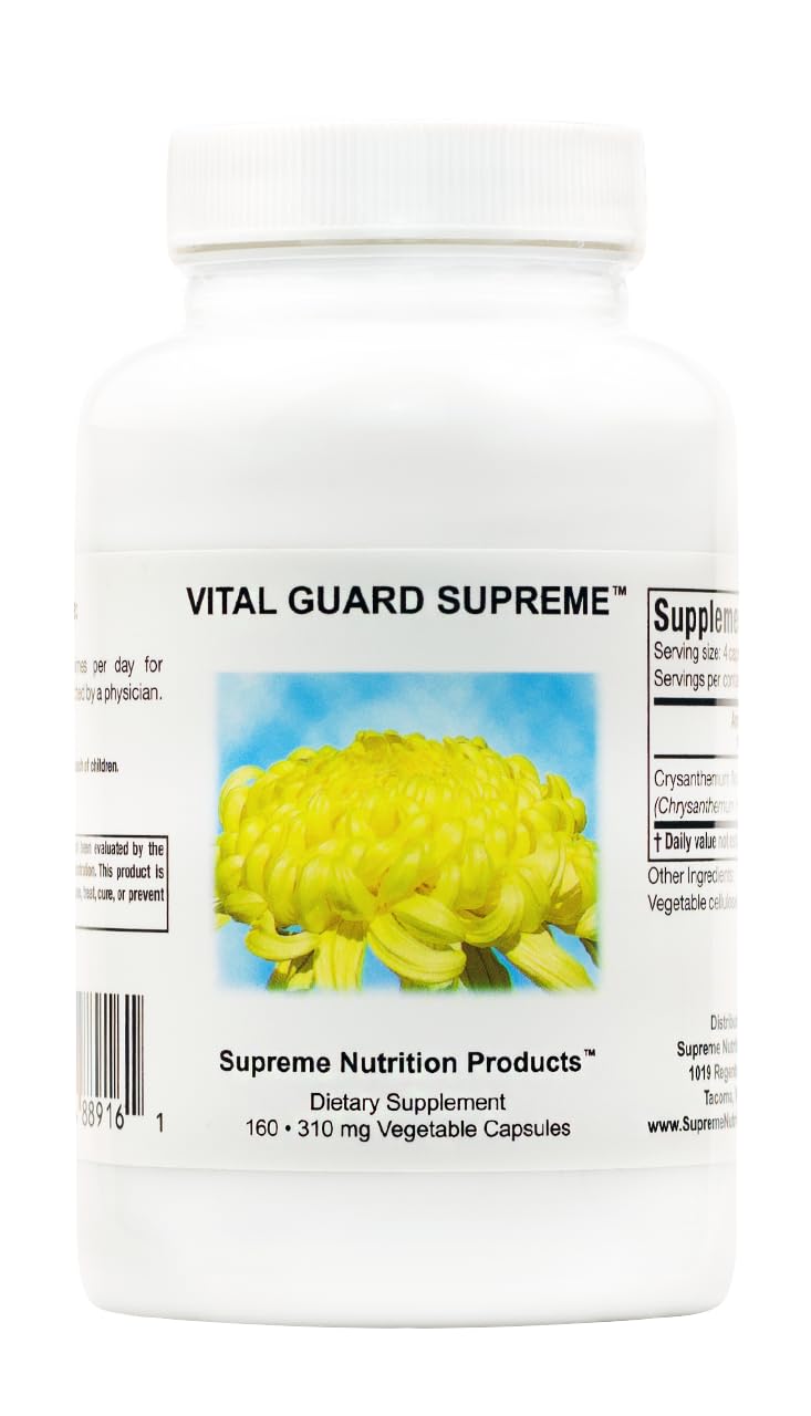 Supreme Nutrition Vital Guard Supreme, 160 Pure Chrysanthemum Vegetarian Capsules