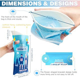 Disposable Urine Bags,900ML Pee Bags for Travel for Women/Men with Big Funnel,Leak-Proof Emergency Portable Travel Urinal and Vomit Bags for Travel,Car,Camping,Traffic,Pregnant, Patient, Kids