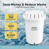 Invigorated Water PH001 Ultra Alkaline Water Filter – Replacement Water Filters for Pitchers – pH Water Filter Cartridge – For Alkaline Water Filter Pitcher, 96 Gallon Capacity (1-Pack White)