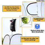 Leader Accessories Pop Up Shower Tent Dressing Changing Room Privacy Portable Camping Shelters 4' x 4' x 78" H Extra-Large Space