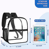 Oraben Clear Backpack for Stadium Events Stadium Backpack Waterproof 12x6x12 Clear Bag for Adult Concert Sport Work