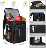 Capolo Cooler Backpack Insulated Leak Proof 36/45 Cans, Soft Camping Bacpack Cooler Thermal Bag Ice Chest, Portable Waterproof Travel Cooler Bag for Lunch Beach Picnic Shopping