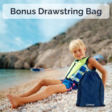 Limmys Premium Kids Swim Vest - Toddler Swim Jacket and Buoyancy Swimming Aid - Modern Design Swimming Vest for Boys, Girls and Babies - Drawstring Bag Included