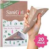 SaniGirl Pee Funnel for Women - Female Urinals for Women - Disposable Recyclable, Womens Pee Funnel for Travel & Camping Essentials, Leak-Proof Female Urination Device for Outdoors & Travel (20 Pack)