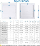 TICONN Access Panel for Drywall, 12 x 12 Inch ABS Plastic Wall Hole Cover Access Doors, Easy Install Plumbing Wall Panel for Drywall, Ceiling, Wiring and Cables