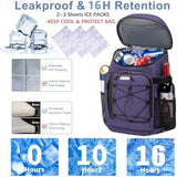 Backpack Coolers Insulated Leak Proof 30 Cans, Soft Sided Insulated Cooler Bags Ice Chest Backpack for Beach Travel Camping, with Reusable Ice Packs