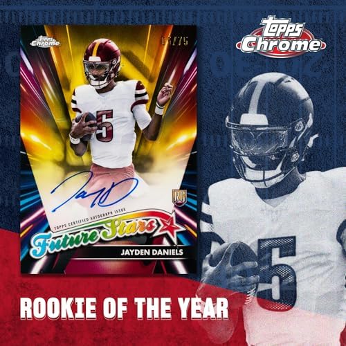 2024 Topps Chrome Football Cards Factory Sealed Value Box