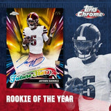 2024 Topps Chrome Football Cards Factory Sealed Value Box