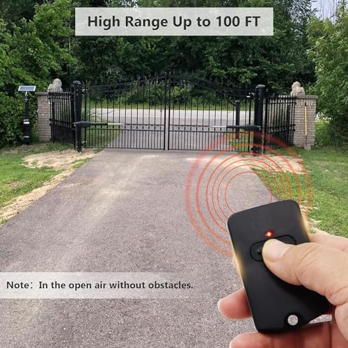 RB741 for Mighty Mule Gate Opener Remote, 318MHZ Gate Remote Control for GTO Gate Openers, 9 Dip FM135 Gate Transmitter for MM371W MM572W etc. Gate Clicker Garage Door Entry Controller (4 Pack)