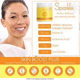 Sparkle Skin Boost Plus Verisol Collagen Peptides Protein Powder Vitamin C Orange Plus Supplement Drink, 8.1 oz