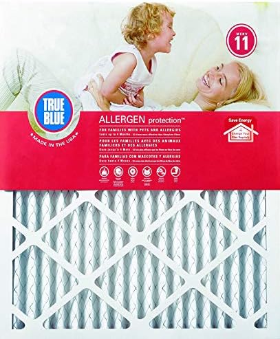 True Blue Allergen 25x25x1 Air Filter , MERV 11, (Pack of 4)