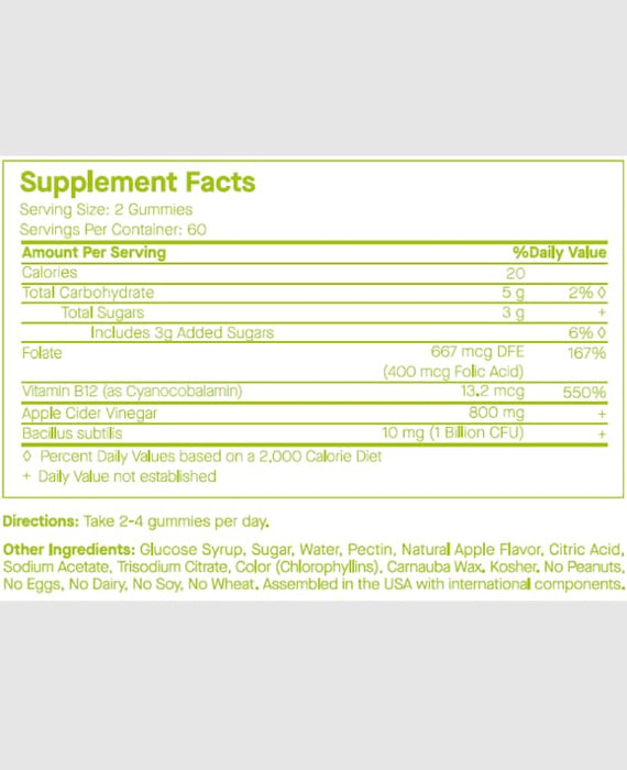 MARC MATRIX Spoiledchild J29 Apple Cider Vinegar + PROBIOTICS NUTRACEUTICALS - Apple Cider Vinegar + Probiotics + Vitamin B12