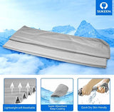 Sukeen [4 Pack] Cooling Towel (40"x12"),Ice Towel,Soft Breathable Chilly Towel,Microfiber Towel for Yoga,Sport,Running,Gym,Workout,Camping,Fitness,Workout & More Activities (Light Grey)