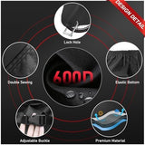 Bike Cover for 1 Bike - 600D Bike Covers Outdoor Storage Waterproof & Heavy Duty, Bicycle Cover for Single eBike, Mountain Bike, Road Bike, Hybrid Bike, Beach Cruiser Bike, Scooter and More