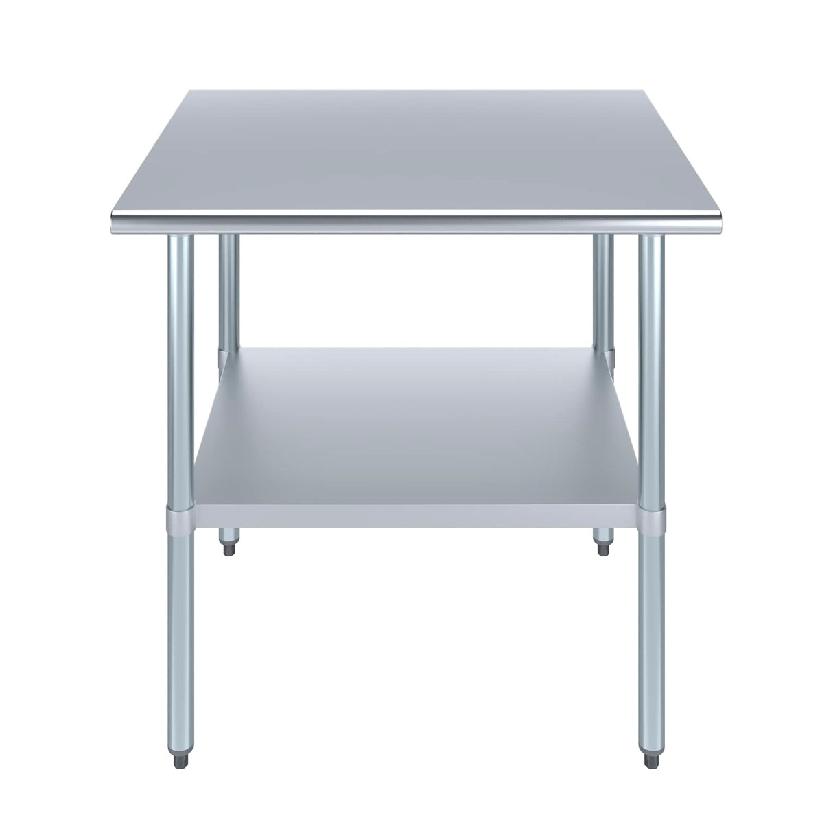 AmGood 30 in. x 36 in. Stainless Steel Work Table | Metal Kitchen Food Prep Table | NSF