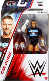 Mattel WWE Elite Action Figure & Accessories, Series #115 6-inch Collectible CM Punk with 25 Articulation Points & Swappable Hands