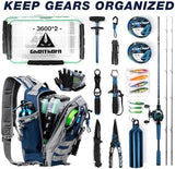 Ghosthorn Fishing Backpack with Rod Holder - Tackle Sling Bag - Fly Fishing Gifts for Men and Women