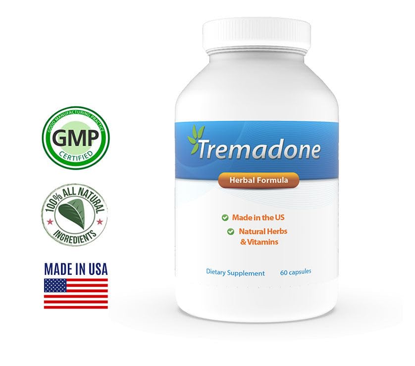 Tremadone - Essential Tremor Relief Supplement for Hand, Arm, Head, Leg, Feet and Body Tremors and Shaking - All Natural, Gluten Free, Dairy Free by Nutriganix (1)