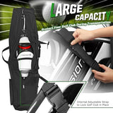 Golf Travel Bags for Airlines with Adjustable Support Rod and Detachable Shoulder Straps, Soft Foldable Golf Club Travel Covers, 900D Heavy Duty Oxford -Universal Size