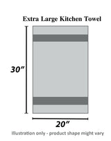 Urban Villa Christmas Kitchen Towels Christmas Tree Print Premium Quality 100% Cotton Dish Towels Mitered Corners Ultra Soft (Size: 20X30 Inches) Highly Absorbent Bar Towels & Tea Towels - (Set of 6)