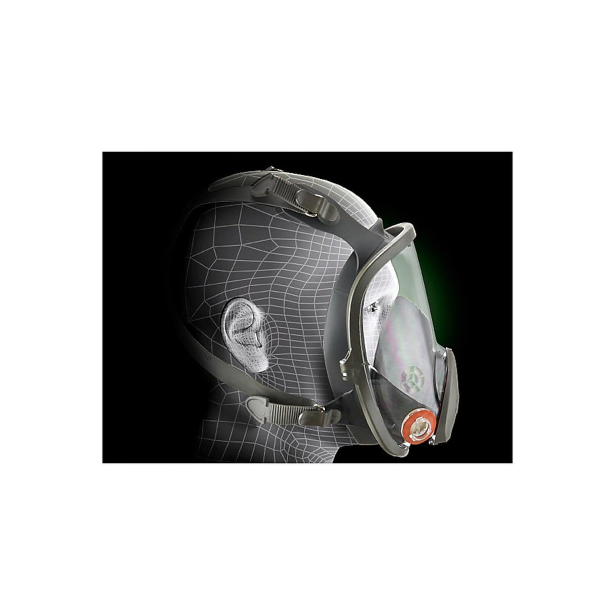 3M Full Facepiece Reusable Respirator 6900, NIOSH, Large Lens, ANSI High Impact Eye Protection, Silicone Face Seal, Four-Point Harness, Comfortable Fit, Painting, Dust, Chemicals, Large