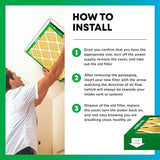 Filterbuy 20x25x5 Air Filter MERV 11 Allergen Defense (2-Pack), Pleated HVAC AC Furnace Air Filters for Trion Air Bear, Generalaire, Skuttle, and More (Actual Size: 19.63 x 24.13 x 4.88 Inches)