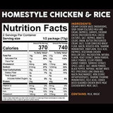 Peak Refuel Homestyle Chicken and Rice | Freeze Dried Backpacking and Camping Food | Amazing Taste | High Protein | Real Meat | Quick Prep Meals (2-Pack)