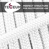 TECEUM 5/32" Paracord Rope 1000 – 1000ft / 200ft / 100ft / 50ft – Tactical Parachute Cord 4mm – 45+ Colors – Nylon String for Survival & Camping Gear – Stripe Cord for Survival – Utility Rope