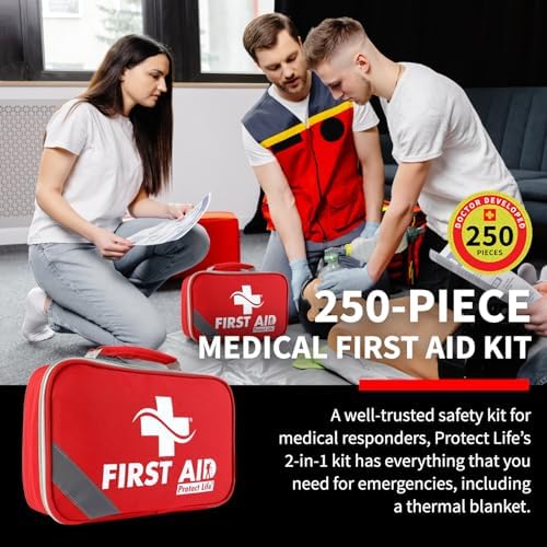 Protect Life Survival First Aid Kit for Home/Business, Camping Survival Kits