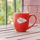 Rico Industries NFL Football 16 oz Team Color Laser Engraved Speckled Ceramic Coffee Mug