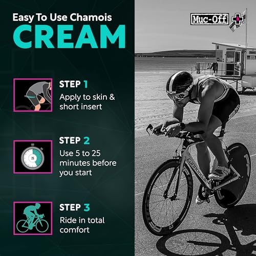 Muc-Off Luxury Chamois Cream Cycling | Anti-Chafing, Moisturizing Formula | Long-Lasting Comfort & Protection | Ideal for Cyclists, Triathletes, and Runners
