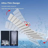 NearMoon Rain Shower Head, High Flow Stainless Steel Square Rainfall Shower, High Pressure Design, Awesome Shower Experience Even At Low Water Flow (10 Inch, Chrome Finish)