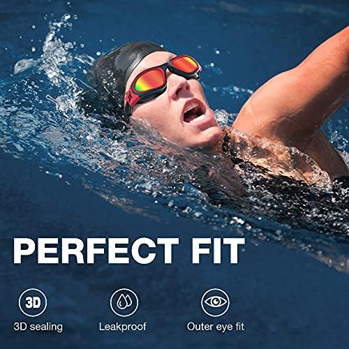 ZIONOR G1 Polarized Swimming Goggles for Unisex Adult Women Anti Fog 100% Anti UV Diving Goggles