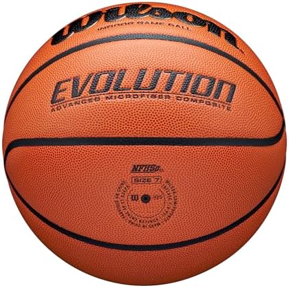 WILSON Evolution Indoor Game Basketballs - Size 5, Size 6 and Size 7