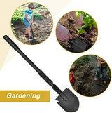 Folding Shovel, (24.21'') Camping Shovel, Survival Off Road E Tool Shovel, with Pickaxe, Portable Bag, High Carbon Steel, for Digging, Backpacking, Hiking, Gardening, Emergency, Outdoor