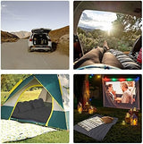 SUV Air Mattress, Inflatable SUV Mattress Bottle and Phone Holder Thickened Flocking & PVC Surface Car Air Mattress with Electric Air Pump Travel Mattress for Car Camping Road Trip (Black)