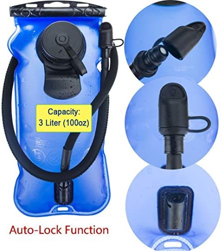WACOOL 3L 3Liter 100oz BPA Free EVA Hydration Pack Bladder, Leak-Proof Water Reservoir