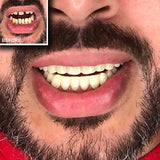 Instant Smile Comfort Fit Flex Teeth - Upper and Lower Matching Set, Natural Shade! Fix Your Smile at Home Within Minutes!