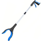 Grabber Reacher Tool - Foldable Gripper and Reaching Tool - Heavy Duty Pick Up Stick Grabbers for Seniors, Trash, Surgery Recovery Must Haves Gifts, 32” Picker Upper Grabber (Blue)