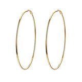 18K Gold Plated Hoop Earrings for Women Statement Jewelry Circle Round Earrings