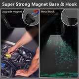 Working Light Portable, Rechargeable Work Lights with Magnetic Base Hanging Hook,360° Rotate 5 Modes,COB LED 800 Lumens Foldable Inspection Light for Car Repair, Grill and Outdoor Use(2pack)