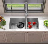 SunnyPoint 304 Stainless Steel Sink Protector Rack – Rust-Resistant Grid for Kitchen Sink Bottom, Scratch Prevention, Drainage Support,(Medium) (16.15"x12.4")