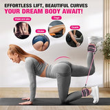 Ankle Resistance Bands with Cuffs, Ankle Bands for Working Out, Ankle Resistance Band for Leg, Booty Workout Equipment for Kickbacks Hip Fitness Training, Exercise Bands for Butt Lift Women
