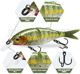 TRUSCEND Swimmax for Freshwater and Saltwater, Lifelike Fishing Lures for Bass Trout Crappie Walleye Pike Bluegill Salmon, Swimbait for Bass Fishing, Amazing Fishing Gear Gifts for Family Fishing