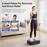 MERACH Vibration Plate Exercise Machine, Mini Vibrating Plate Machine for Women Men, Full Body Vibration Platform, Exercise Equipment for Home