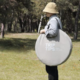 TRIPTIPS Pop Up Shower Tent with Mesh Window, Portable Toilet Privacy Tent, 6.9 FT, Removable Rain Cover/UPF 50+