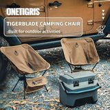 OneTigris Tigerblade Camping Chair, Lightweight Folding Backpacking Hiking, Compact Portable 330 lbs Capacity