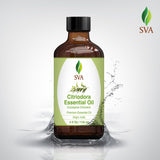 SVA Lemon Eucalyptus Essential Oil – 4 Fl Oz – 100% Natural Citriodora Oil - for Diffuser, Hair Care, Face, Skin Care, Aromatherapy, Scalp and Body Massage, Soap and Candle Making – with Dropper